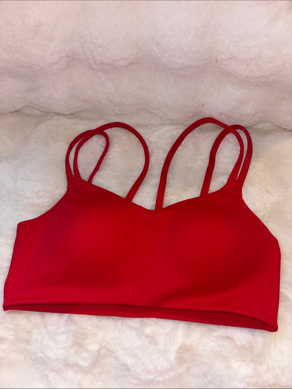 Avia Red Double-Strap Sports Bralette